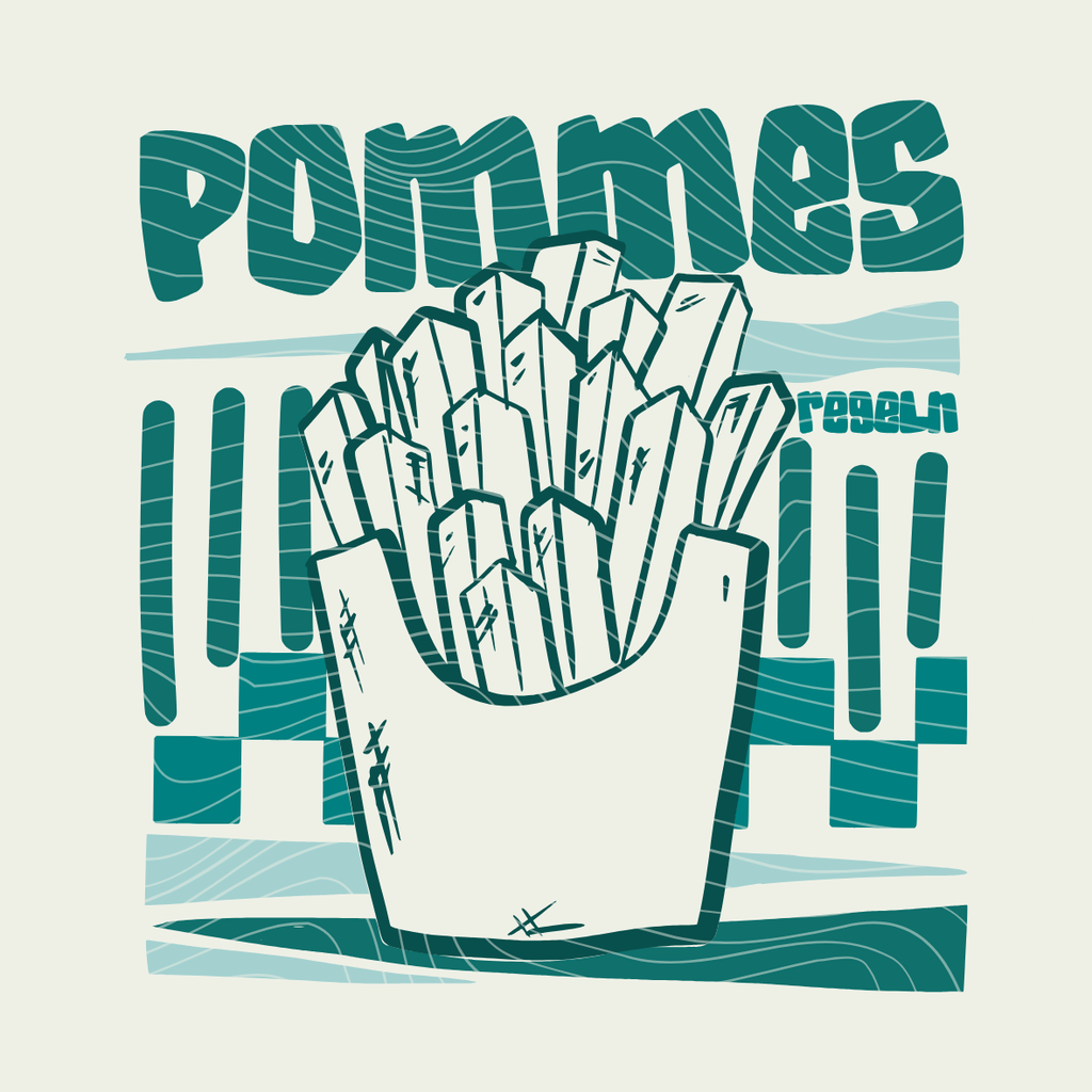 Plotterdatei Pommes - Sweatshirt - PNG DXF PDF SVG