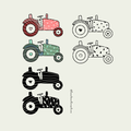 Plotterdatei Traktor - Kids, bunt -  PNG DXF PDF SVG
