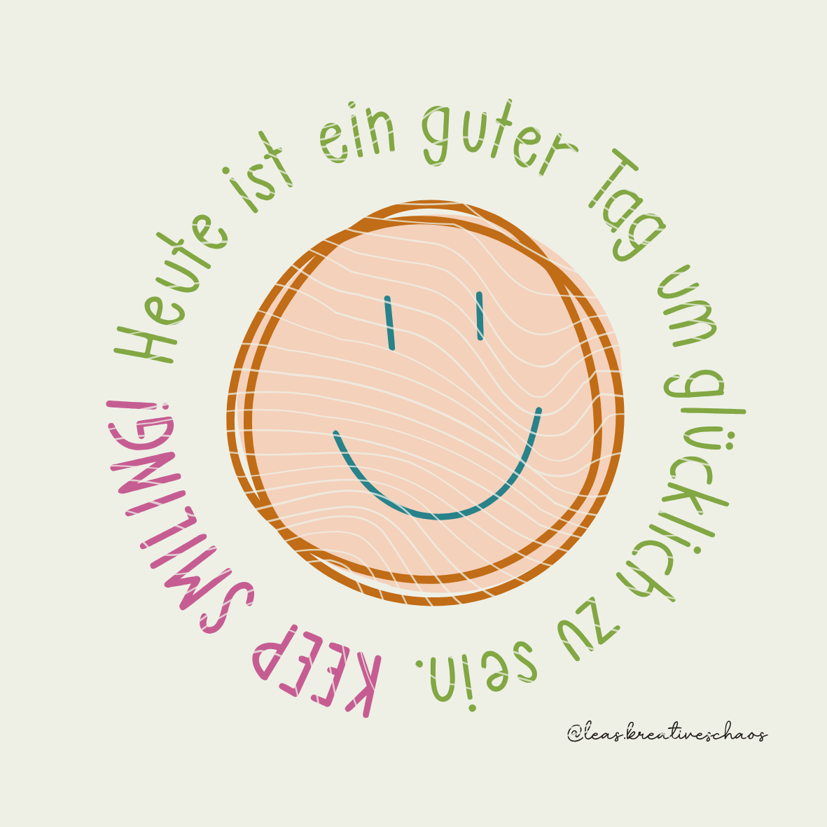 Plotterdatei Smiley - Gute Laune - PNG DXF PDF SVG