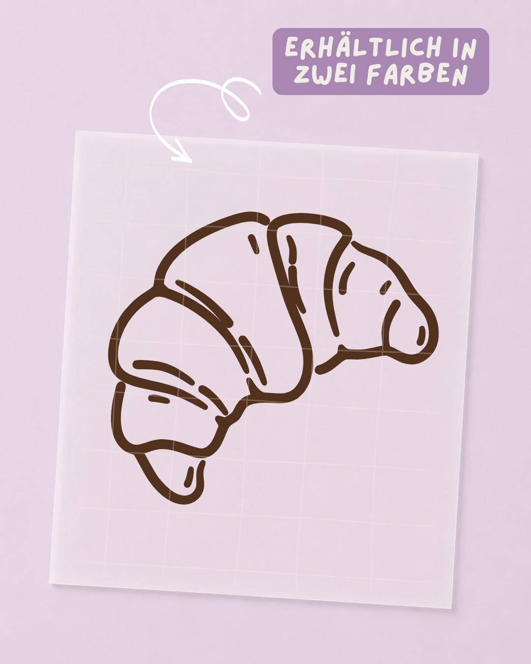 Bügelbild Croissant - MINI - Iron On Patch