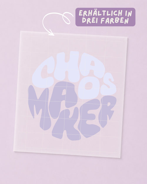 Bügelbild Chaos Maker - Iron On