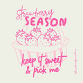 Plotterdatei Erdbeere - Strawberry Season - PNG DXF PDF SVG