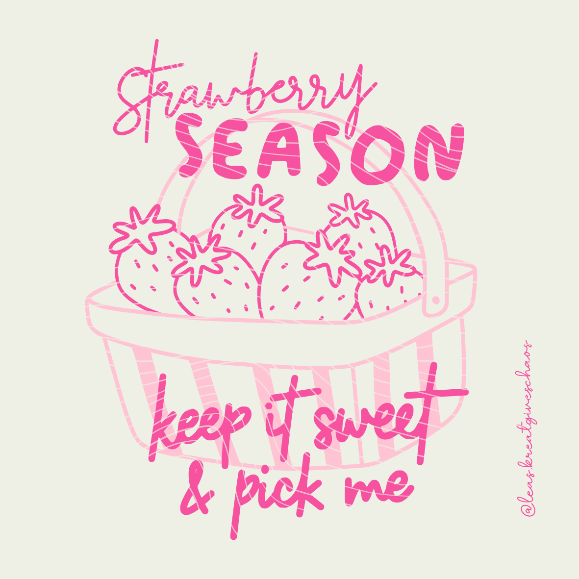 Plotterdatei Erdbeere - Strawberry Season - PNG DXF PDF SVG