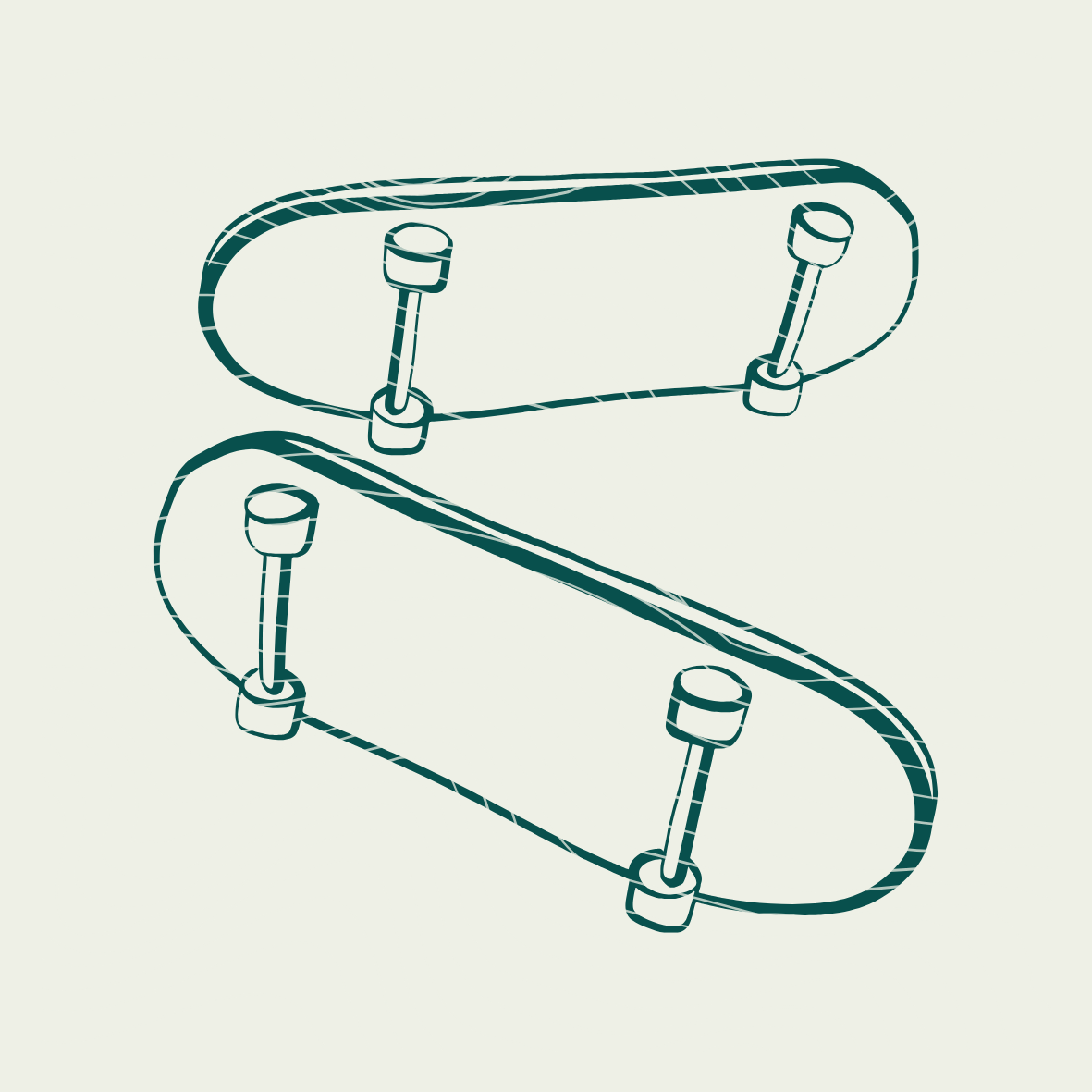 Plotterdatei Skateboard - Retro Skate Design - PNG DXF PDF SVG