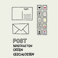 Plotterdatei Spielzeug - Post Brief Postbote -  PNG DXF PDF SVG