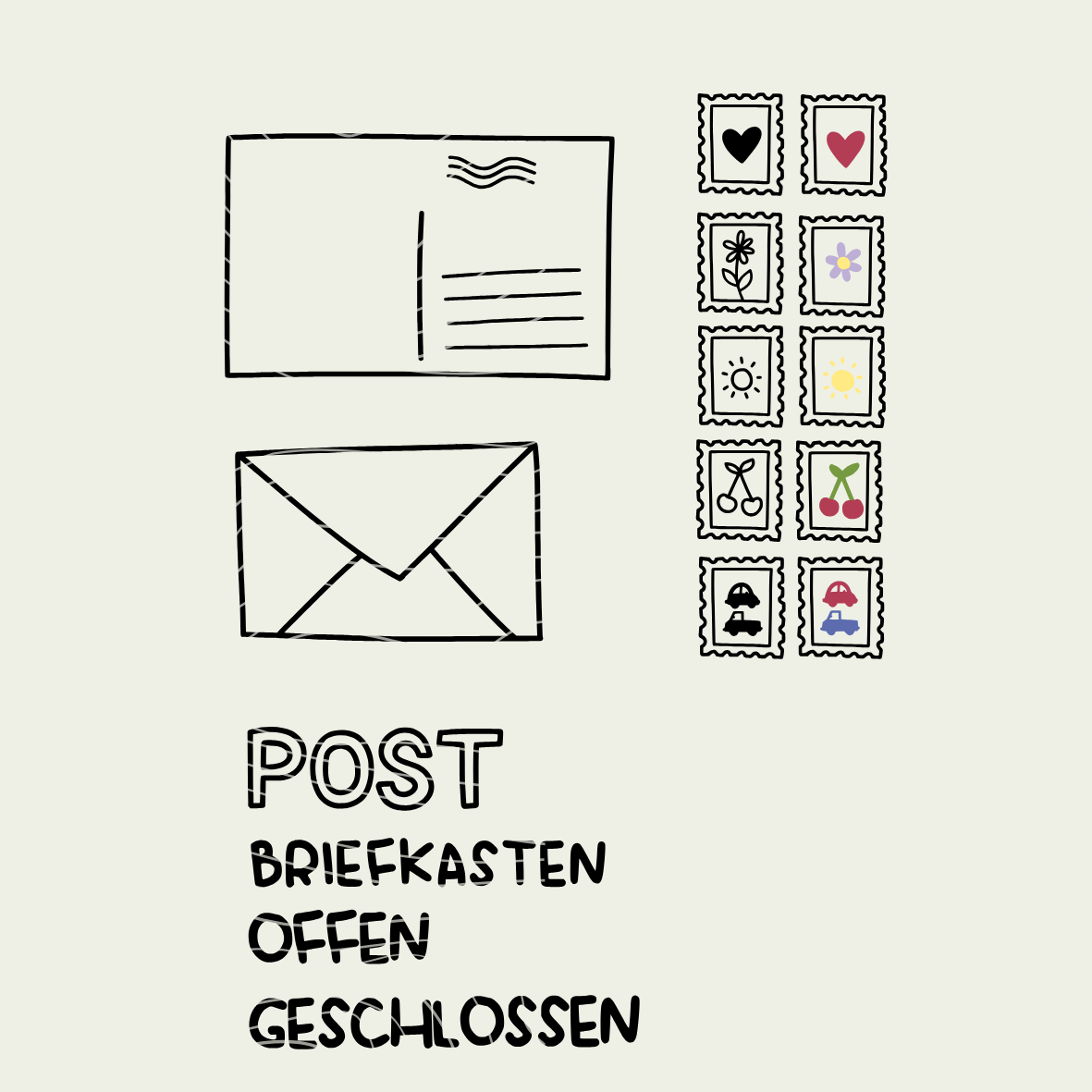 Plotterdatei Spielzeug - Post Brief Postbote -  PNG DXF PDF SVG