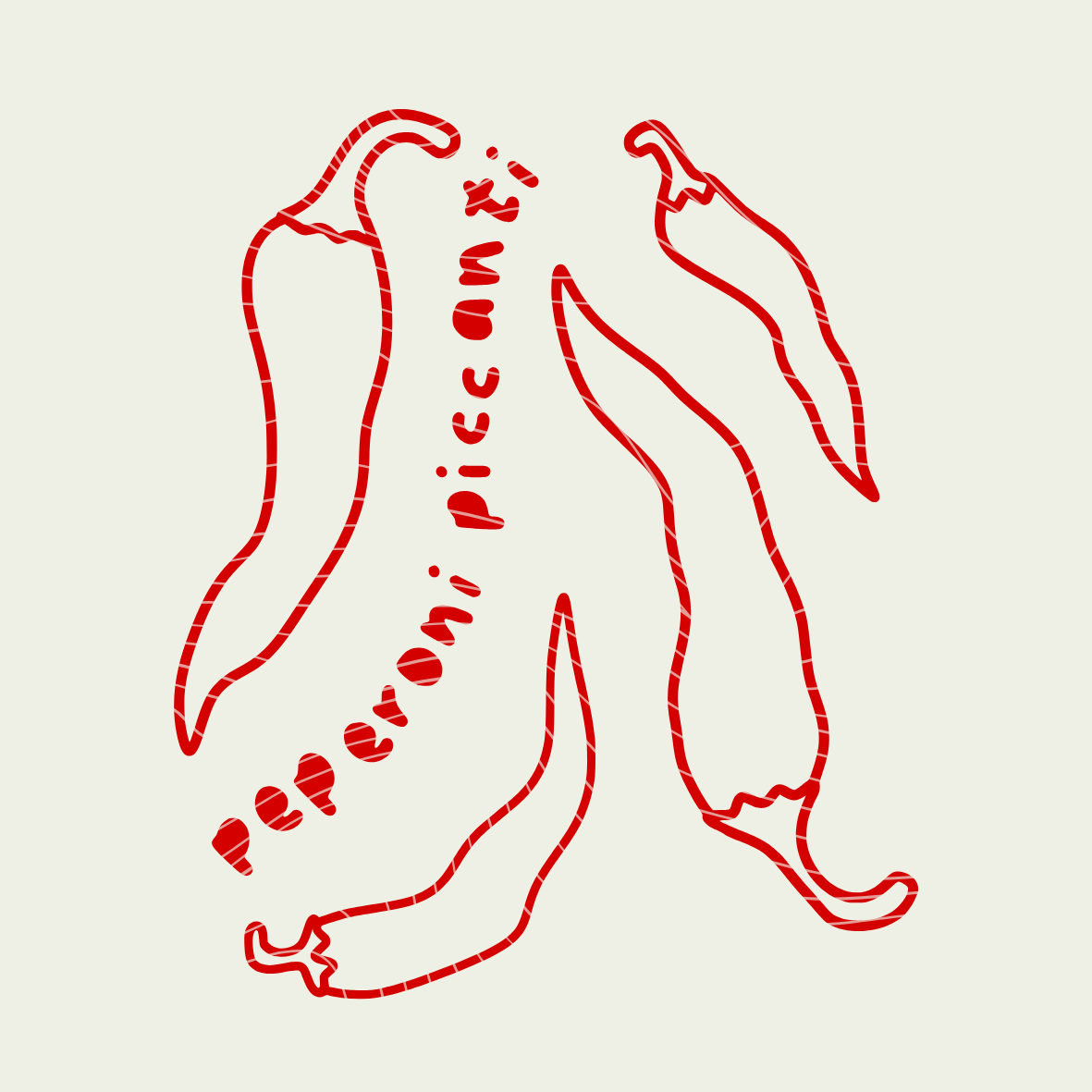 Plotterdatei Chili - Pepperoni Piccanti -  Sommer - PNG DXF PDF SVG