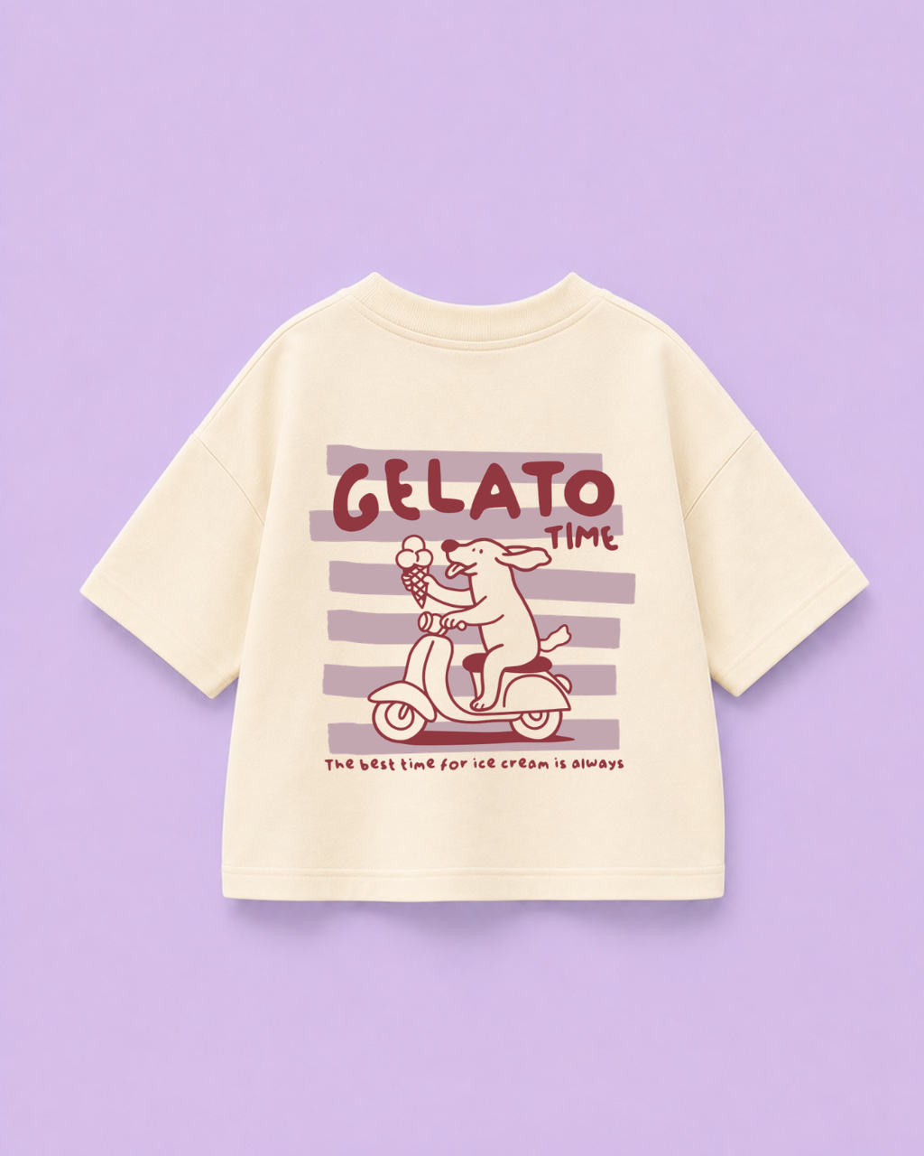 Bügelbild Eis - Gelato Time - Hund, Eis, Sommer - Iron On