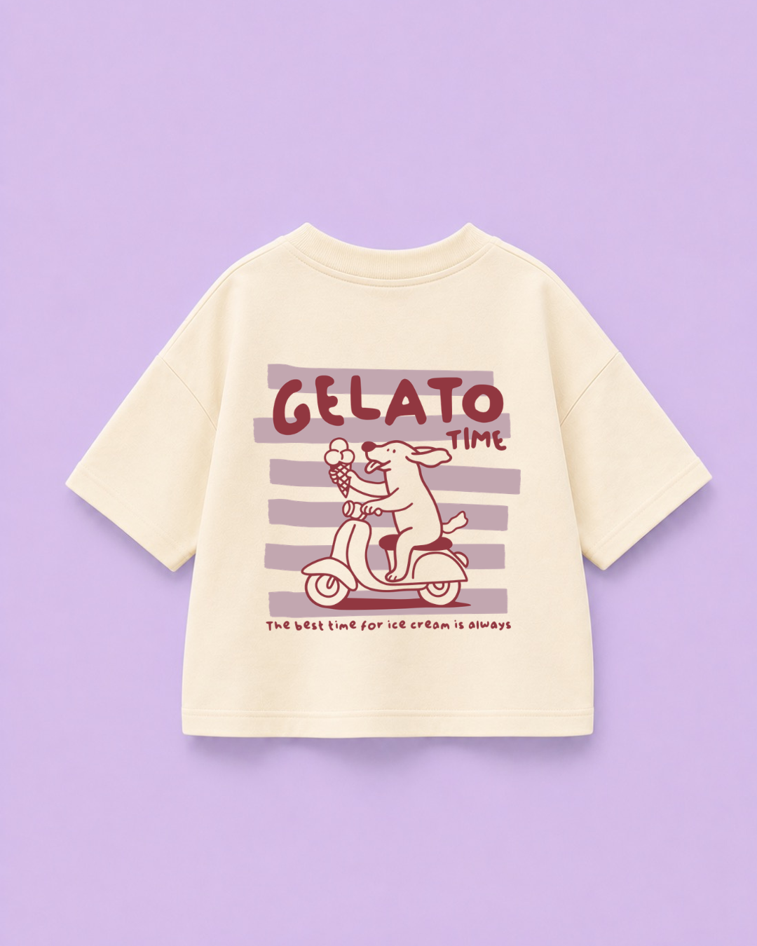 Bügelbild Eis - Gelato Time - Hund, Eis, Sommer - Iron On