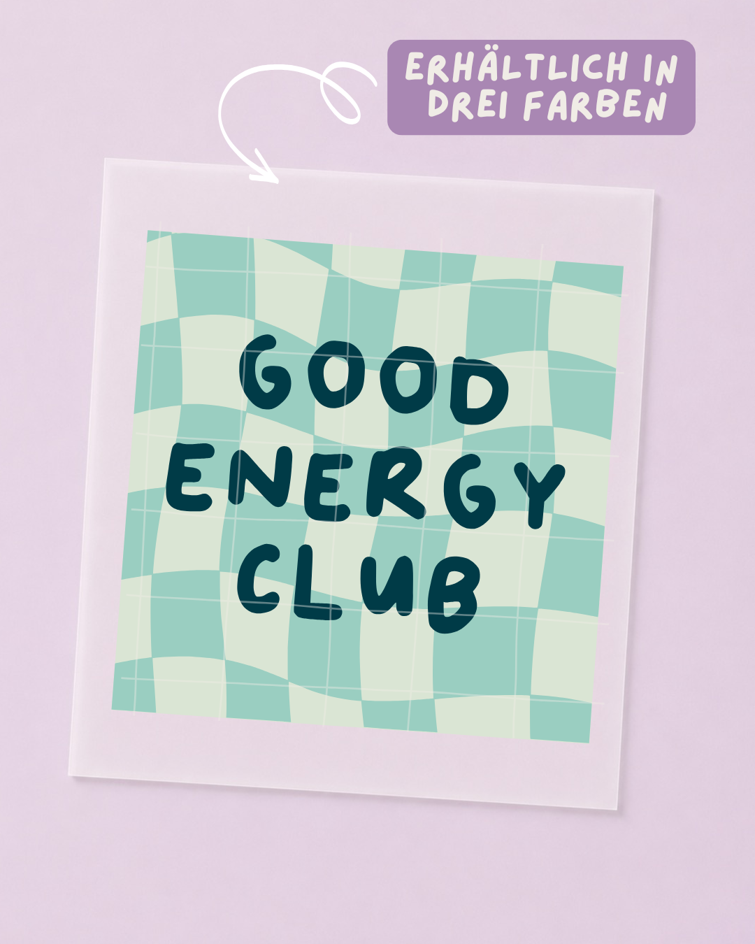 Bügelbild Good Energy Club - Iron On