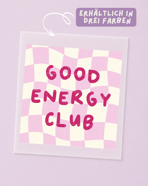 Bügelbild Good Energy Club - Iron On