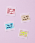 Bügelbild Spruch - Cool Mom - Patch - Iron On