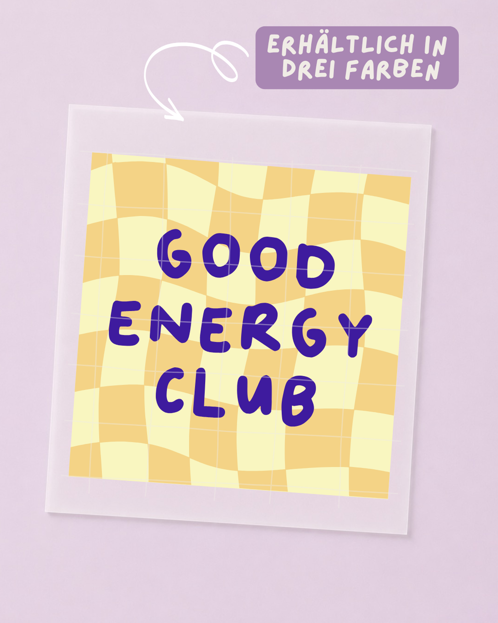 Bügelbild Good Energy Club - Iron On