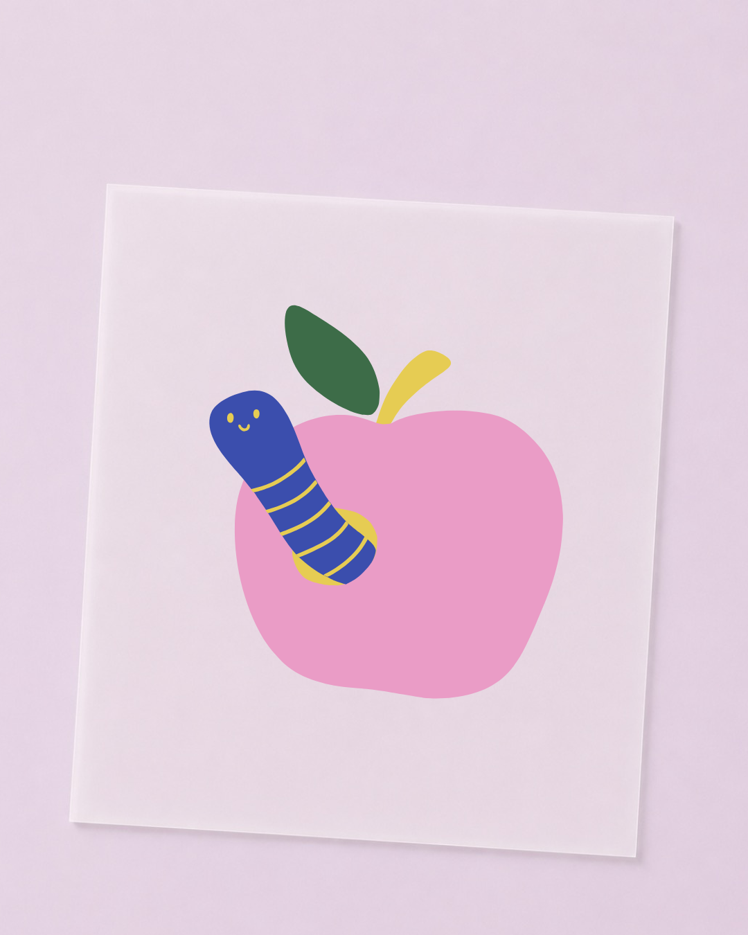Bügelbild Mini Apfel, Einzeln | DTF Transfer zum Aufbügeln