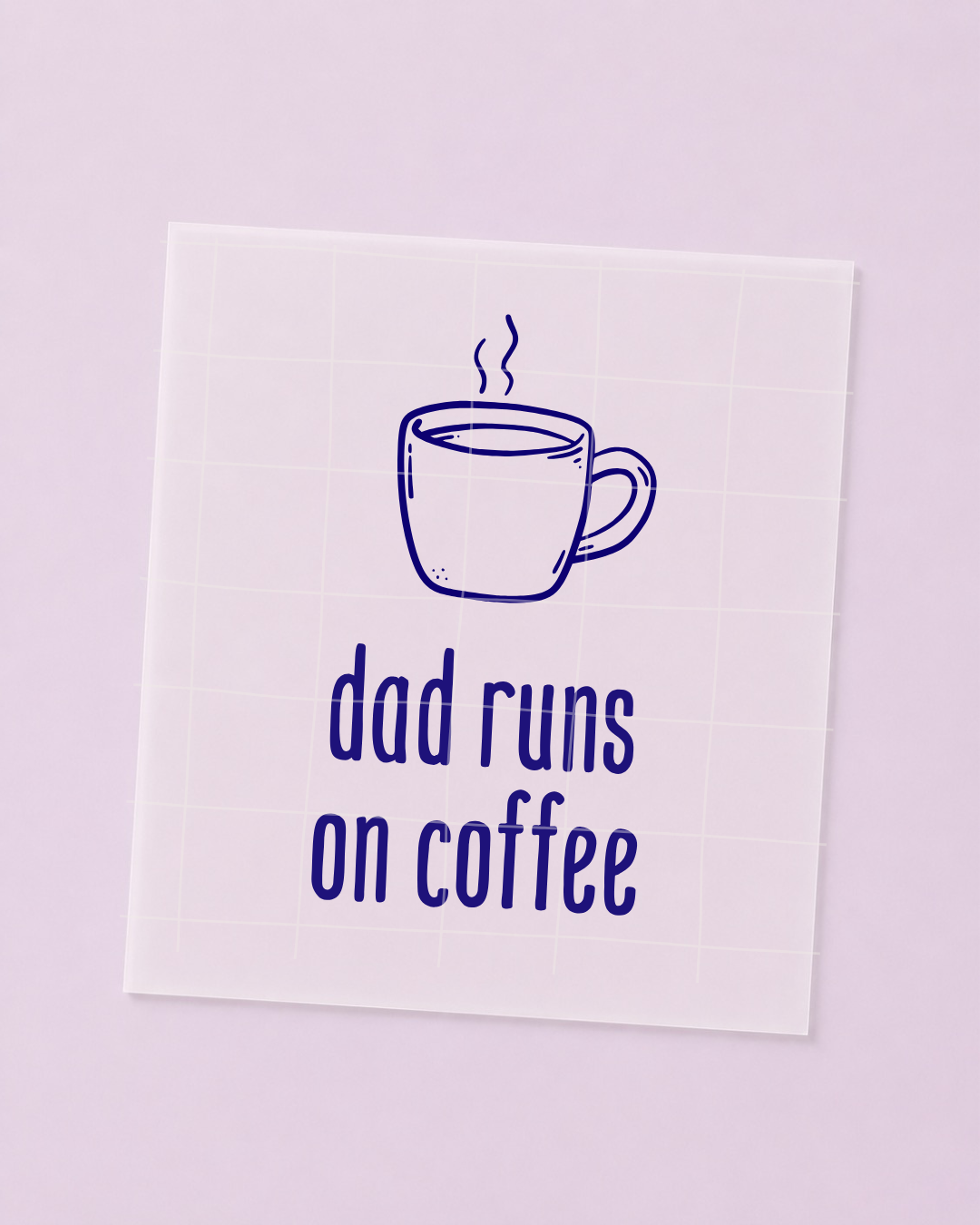Bügelbild Set - Coffee Family Vibe - Iron On