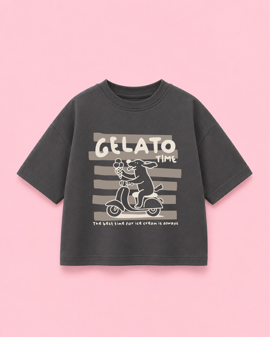 Bügelbild Eis - Gelato Time - Hund, Eis, Sommer - Iron On
