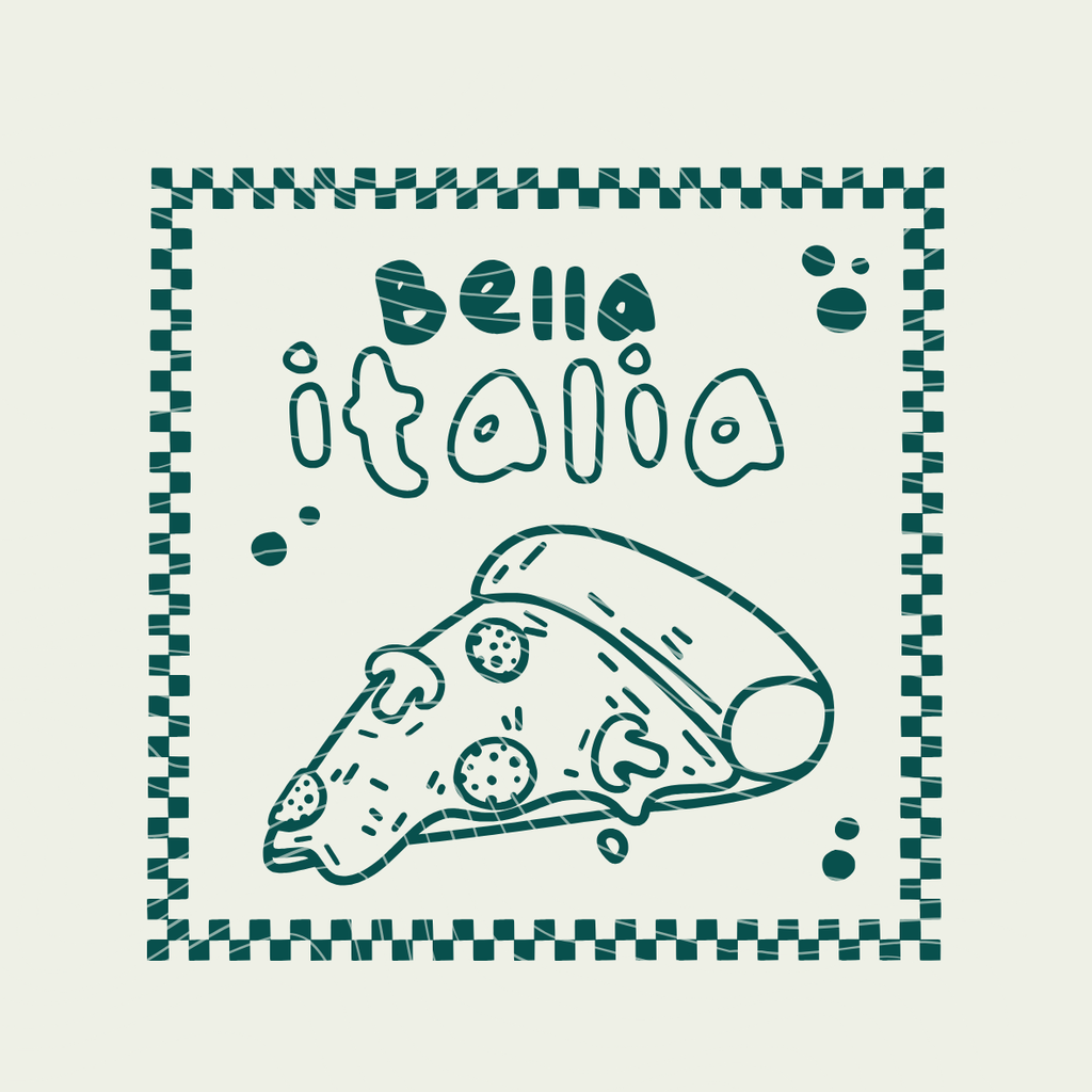 Plotterdatei Pizza - Bella Italia Pizzeria, Spielzeug, Spielküche - PNG DXF PDF SVG