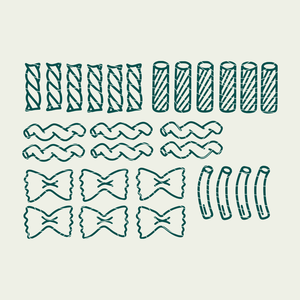 Plotterdatei Spielzeug - Nudeln Pasta,  Spielküche - PNG DXF PDF SVG