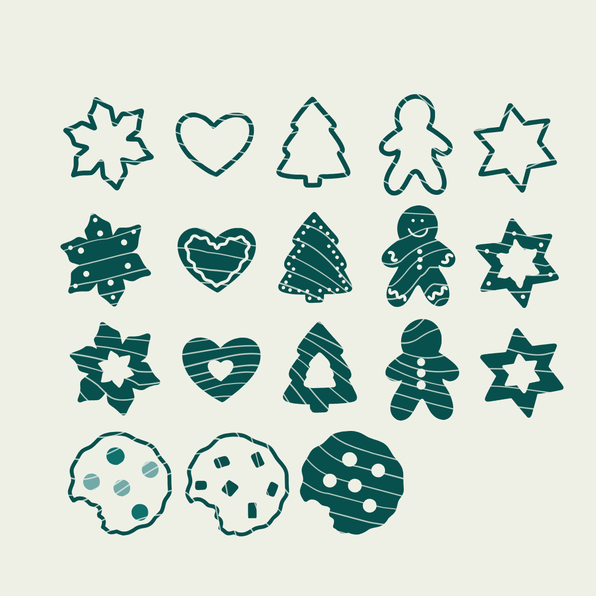 Plotterdatei Spielzeug - Plätzchen, Kekse, Cookies - Spielküche - PNG DXF PDF SVG