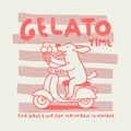 Plotterdatei Eis, Hund, Sommer - Gelato Time - PNG DXF PDF SVG