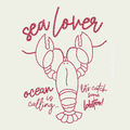 Plotterdatei Hummer - SEA LOVER - Maritim, Lobster - PNG DXF PDF SVG