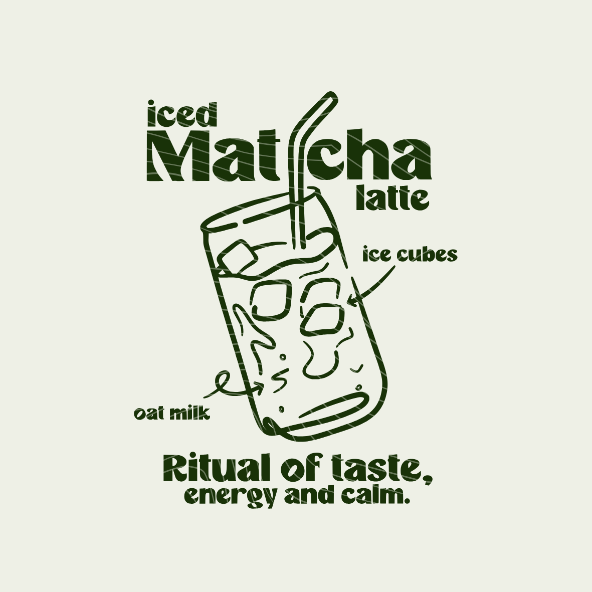 Plotterdatei Matcha - Rückenprint Matcha Lover - PNG DXF PDF SVG