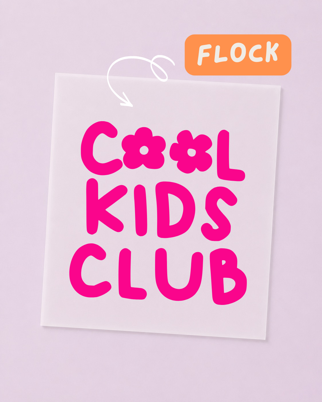 FLOCK Patch - MINI - Cool Kids Club - FLOCK Iron On