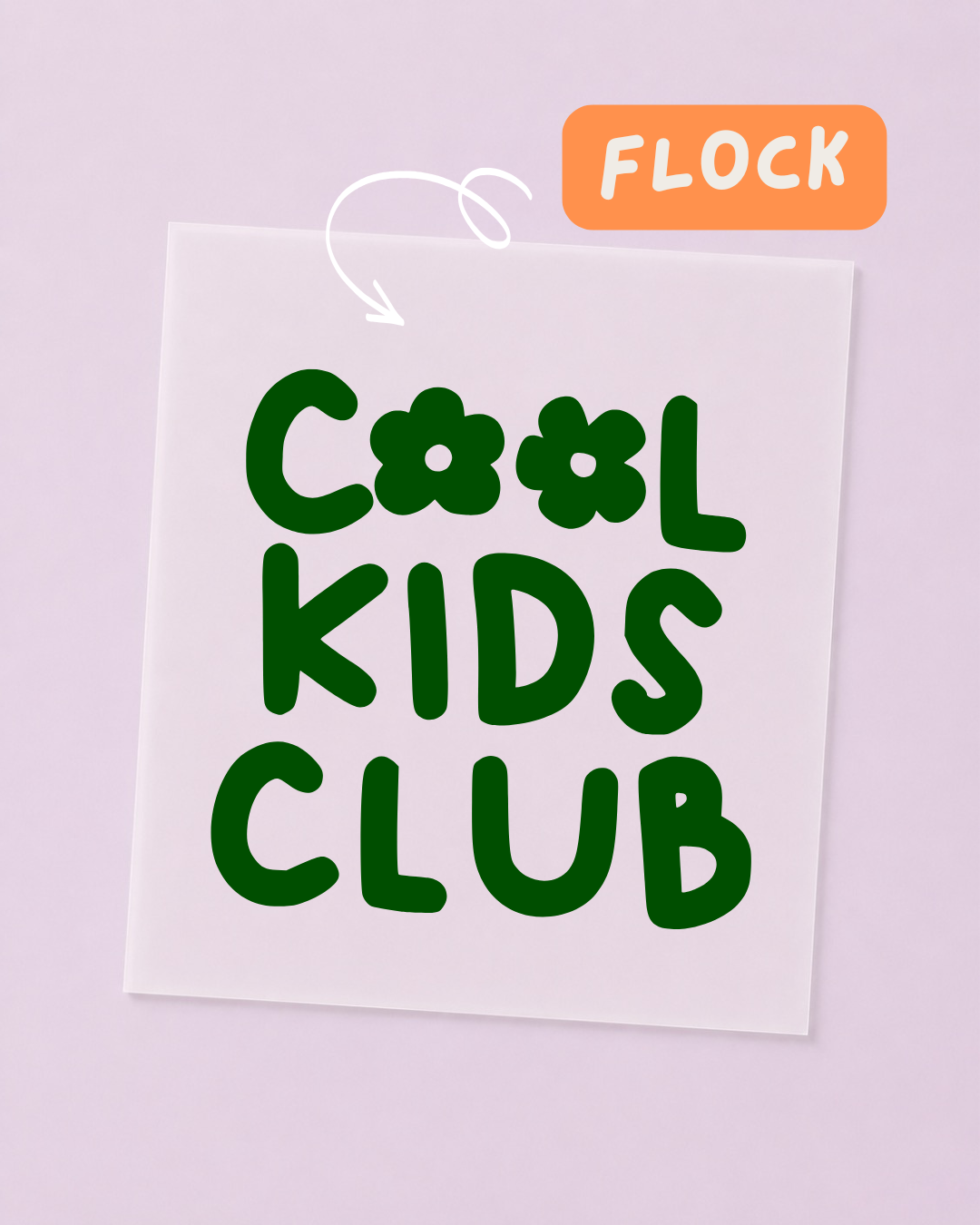 FLOCK Patch - MINI - Cool Kids Club - FLOCK Iron On