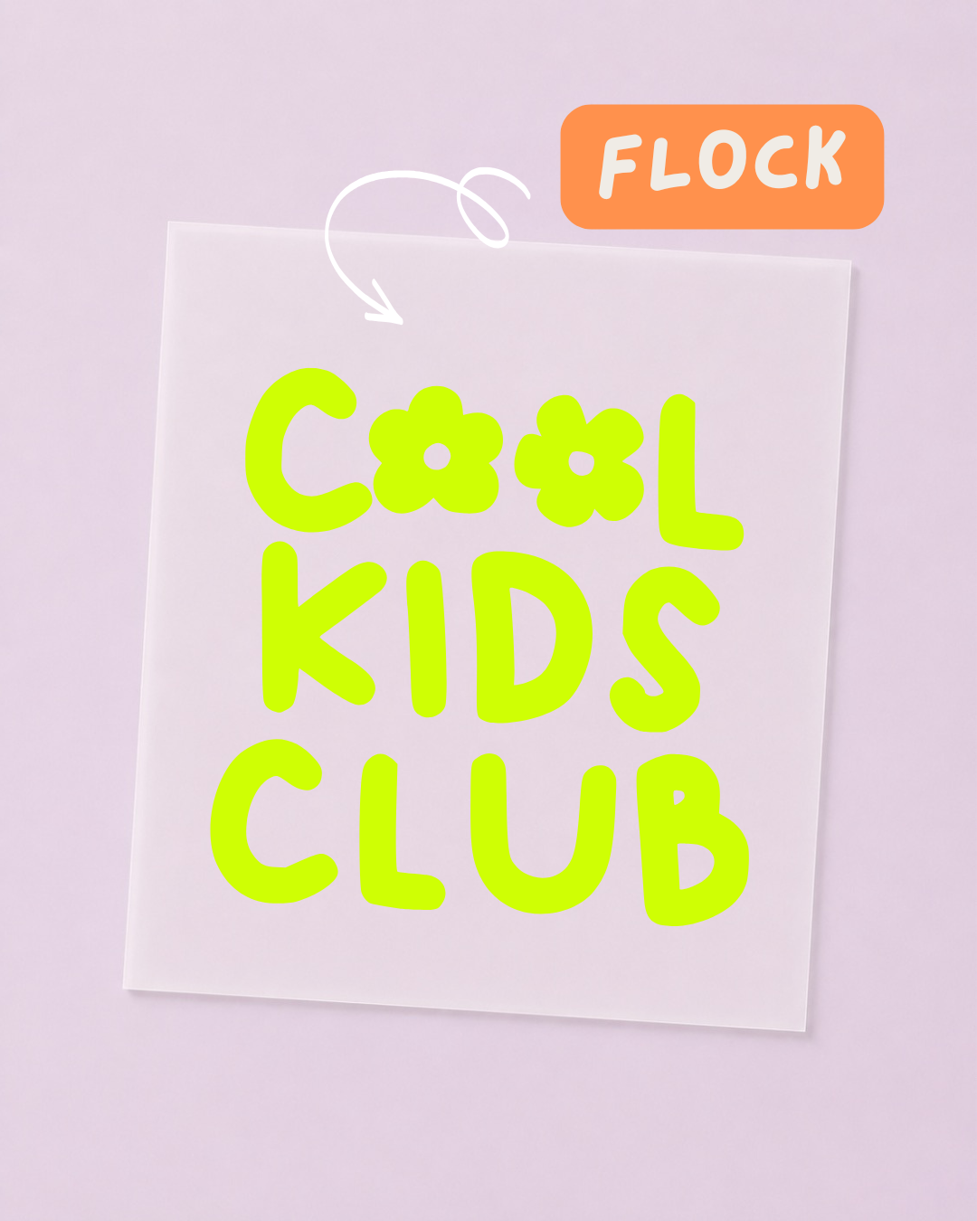 FLOCK Patch - MINI - Cool Kids Club - FLOCK Iron On