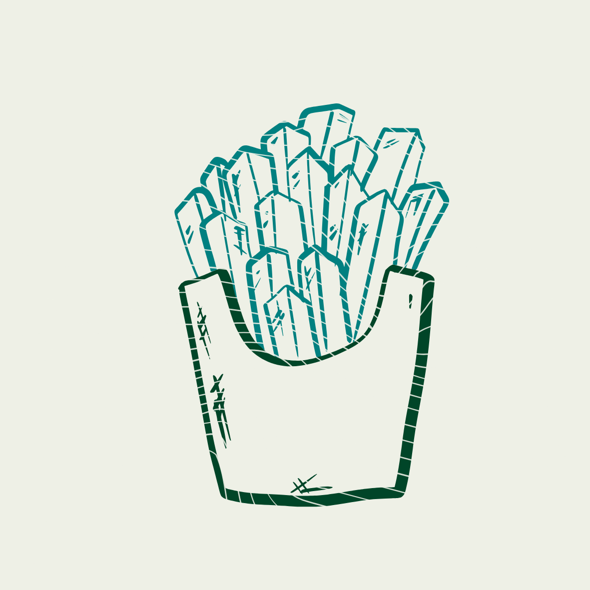 Plotterdatei Pommes - Sweatshirt - PNG DXF PDF SVG