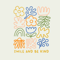 Plotterdatei Blumen - Smile and be kind - PNG DXF PDF SVG