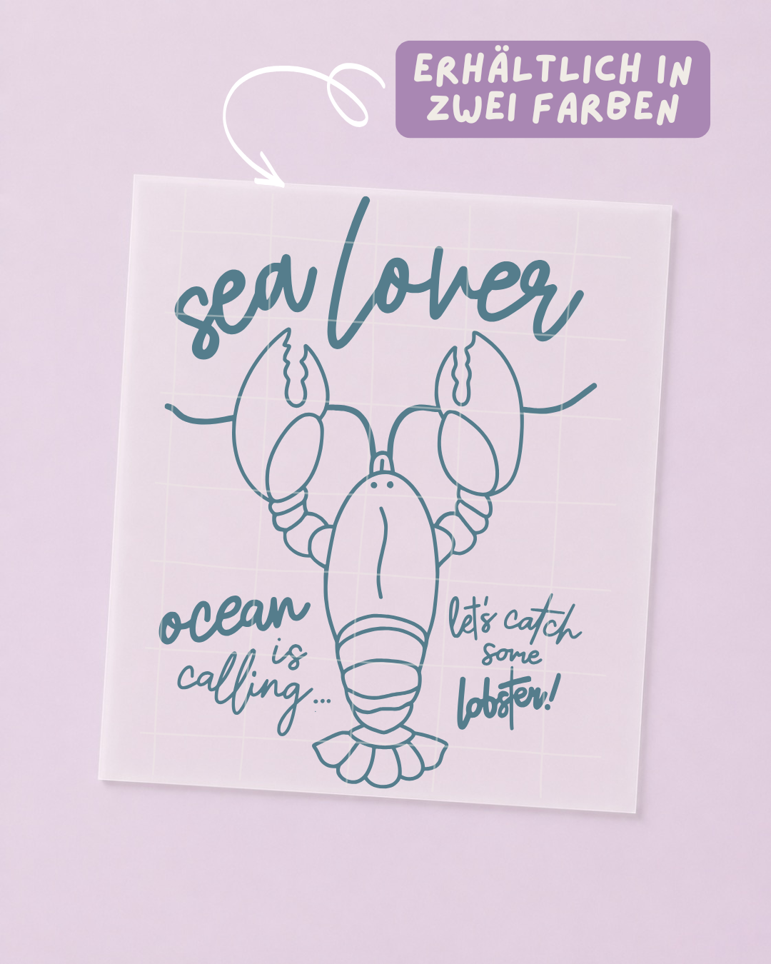 Bügelbild Hummer - Sea Lover Lobster - Iron On