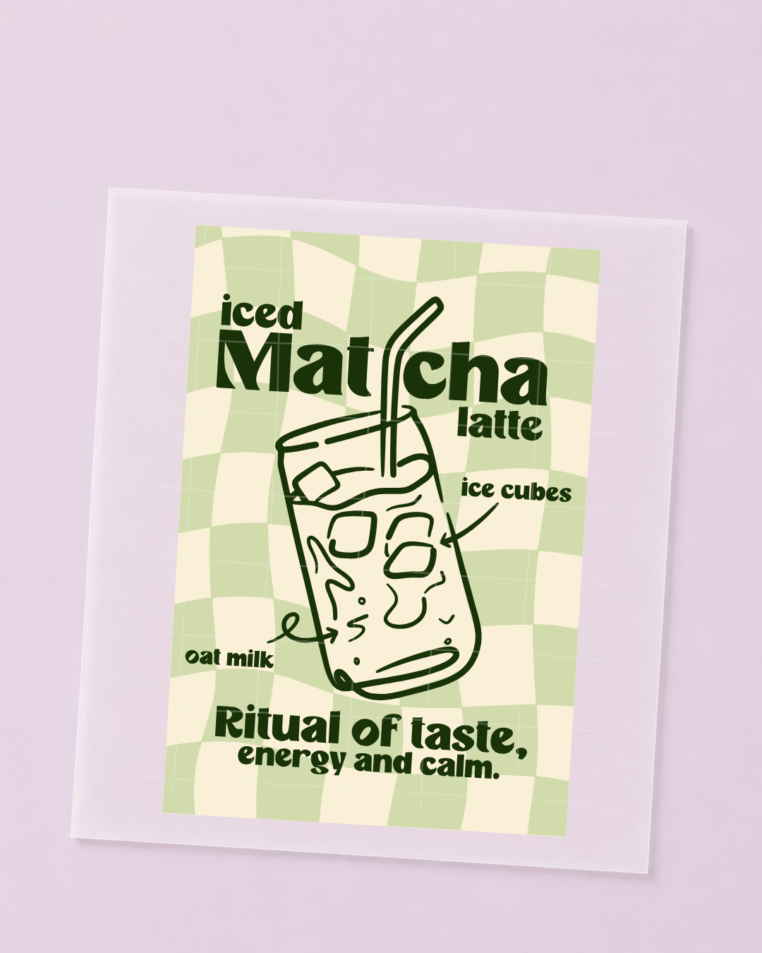 Bügelbild Matcha Mood - Iron On