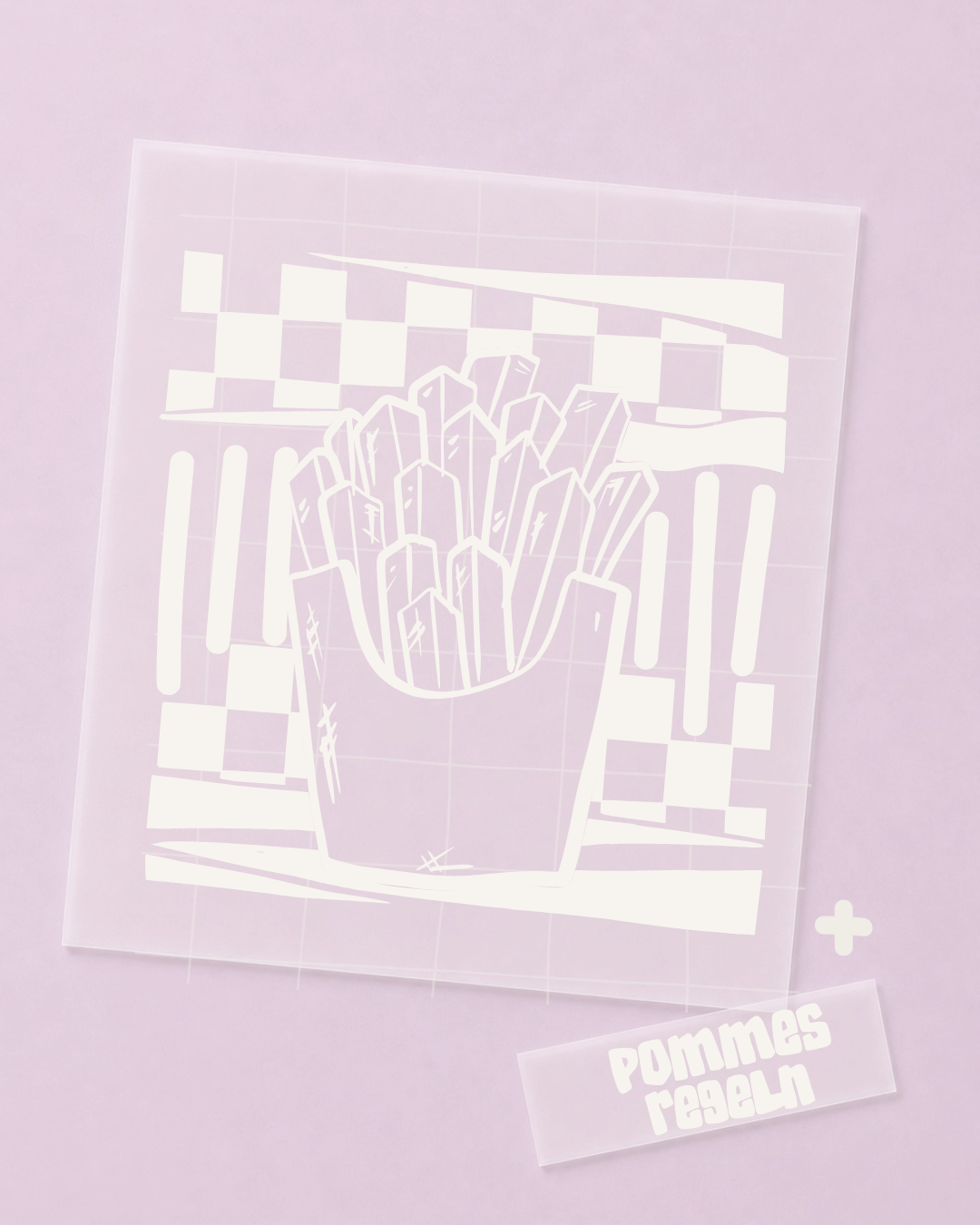 Bügelbild Pommes - Pommes, Fries - Iron On