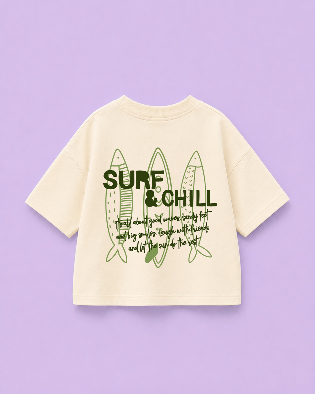 Bügelbild Maritim - Surf & Chill - Iron On