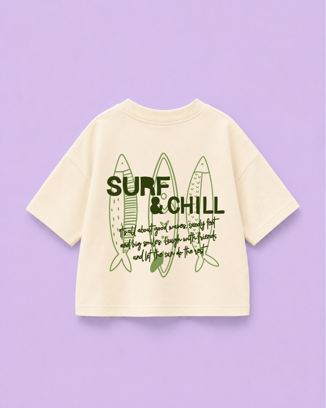 Bügelbild Maritim - Surf & Chill - Iron On