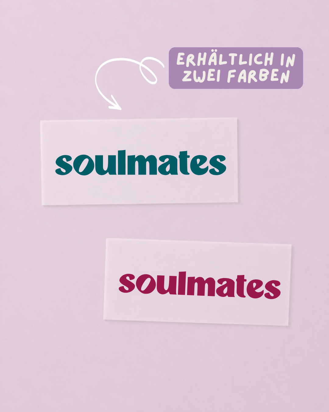 Bügelbild Partneroutfit - Soulmates - Iron On