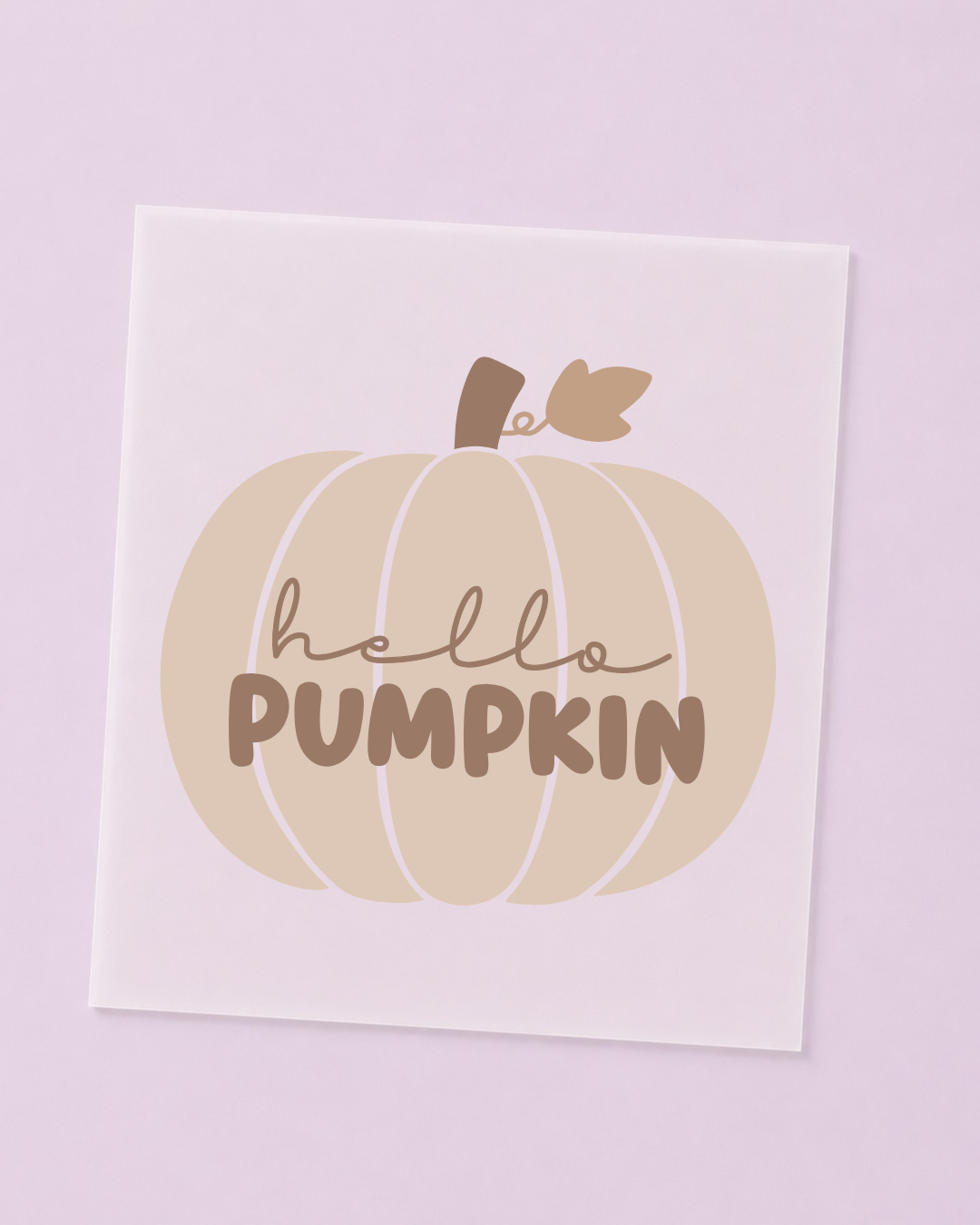 Bügelbild Kürbis - Hello Pumpkin - Smiley I DTF Transfer zum Aufbügeln